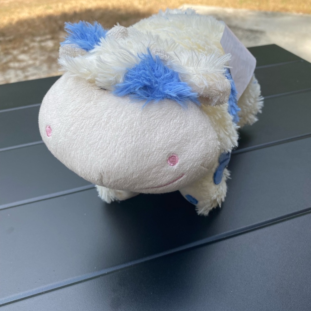 Pillow Pets Sweet Scented Blueberry Cow Stuffed Animal Plush Toy pee wee - Picture 4 of 4